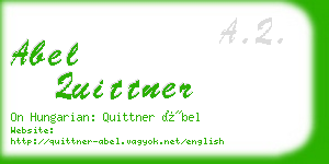 abel quittner business card